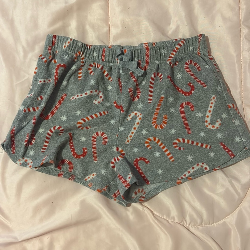 Christmas candy cane shorts